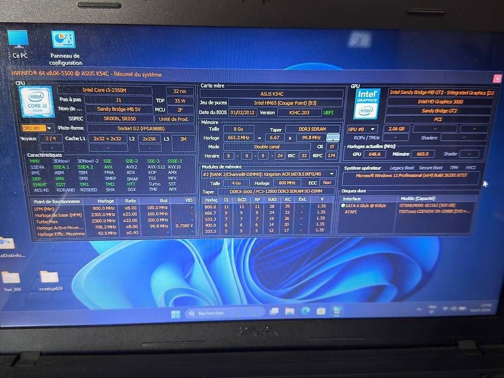 Tastiere: PC Portable Asus K54C SSHD plus clavier – Usato da Ulmiz venduto da CrisCom 4