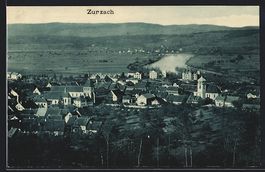 AK Zurzach, Teilansicht mit Kirche, 1911