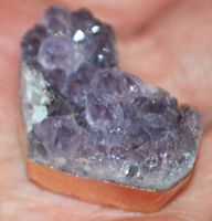 Anhänger L-7005 – Amethyst Cluster Herz goldig eingefasst