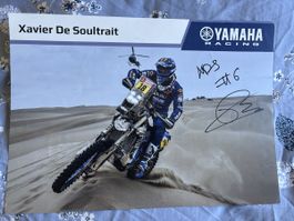 Affiche Xavier De Soultrait Yamaha Racing - Signée!