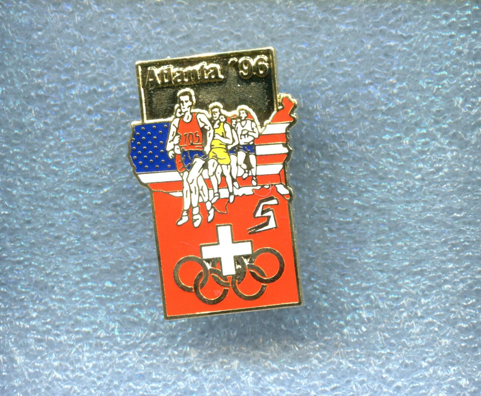 Placchette & Badge: Olympiade Atlanta '96  LAUFEN – Usato da Winterthur venduto da Sammleroase