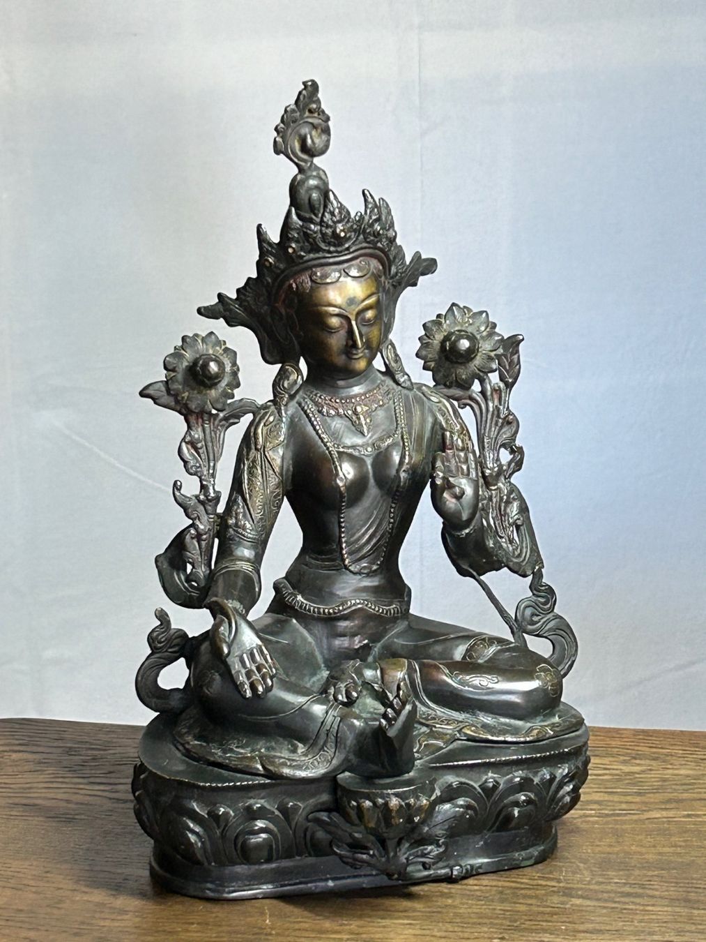 Sculture & Statue: Grüne Tara /  Bronze Skulptur – Nuovo (secondo la descrizione) da Rocourt venduto da Vijay02