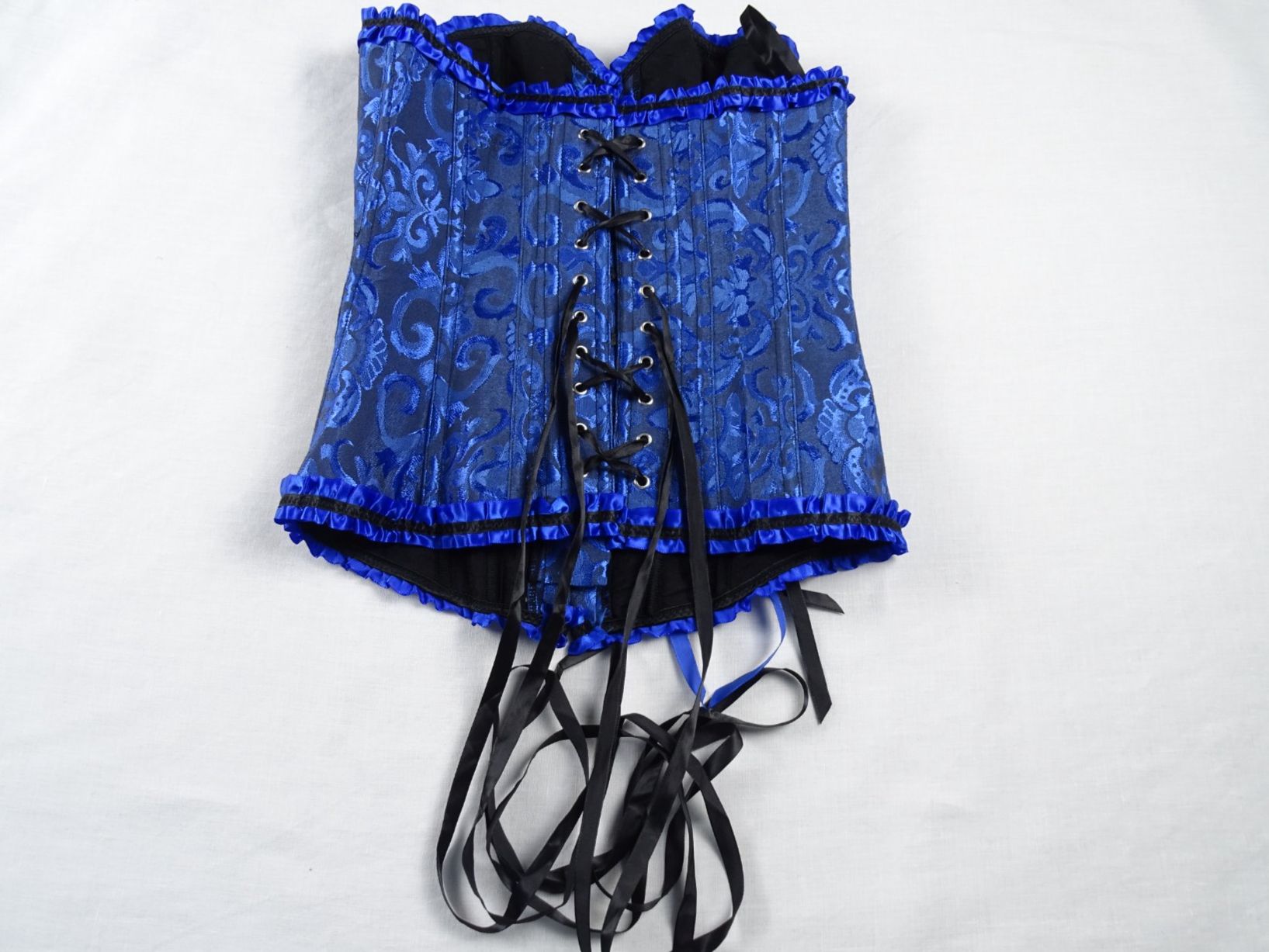 Altra biancheria intima: Blaues Korsett mit Muster – Overbust – Usato da Solothurn venduto da hli_n69n 5