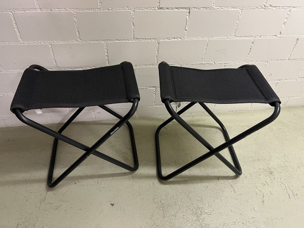 Hocker: 2 Westfield Klapphocker, Campinghocker, neuwertig, schwarz – Gebraucht aus Bülach von Manolo007