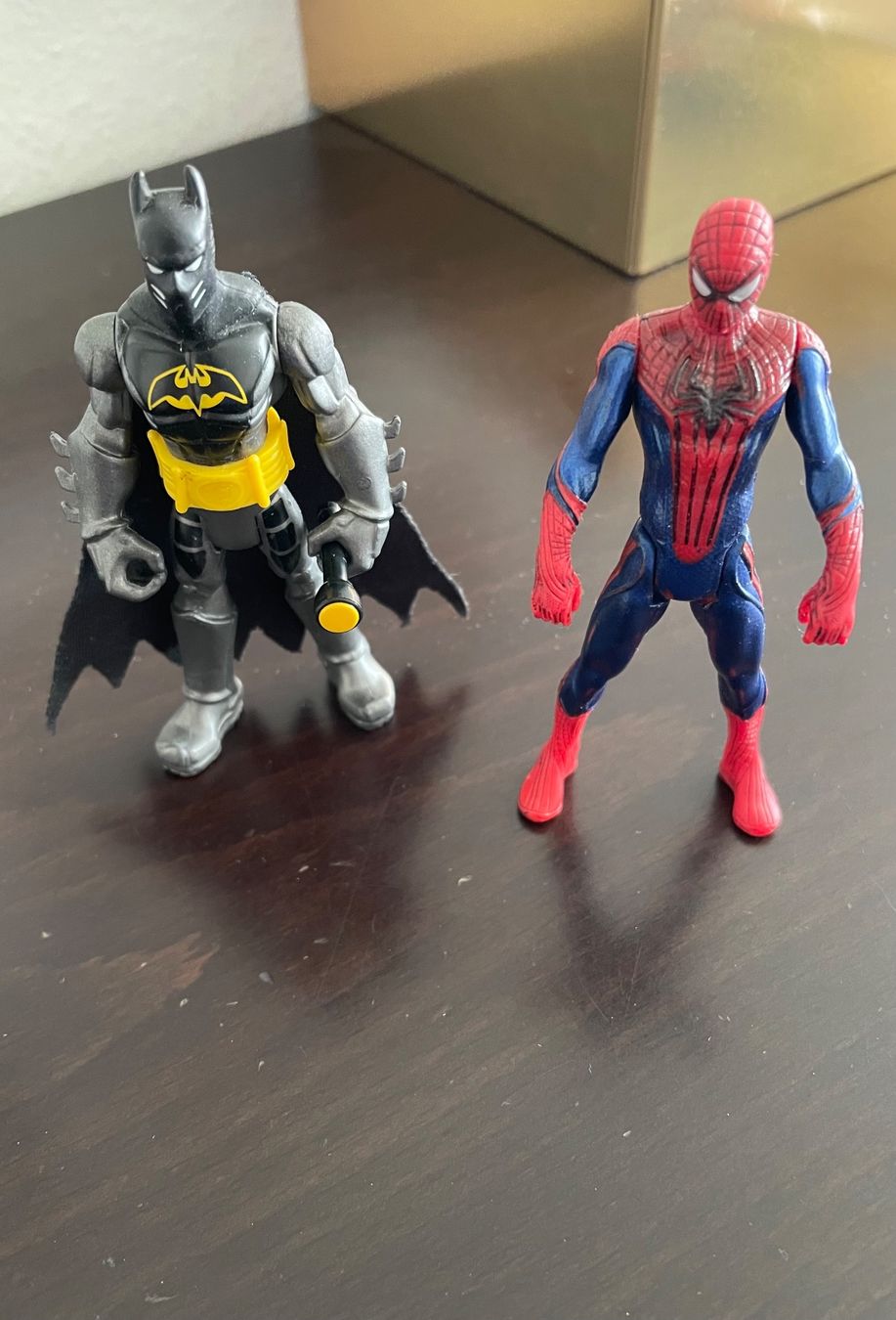 Marvel Statuette: Actionfiguren Batman & Spiderman - Marvel Mattel – Usato da CHAM venduto da AKIS1992 1