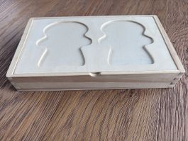 Holzpuzzle Anziehpuppen Bauernhoftiere