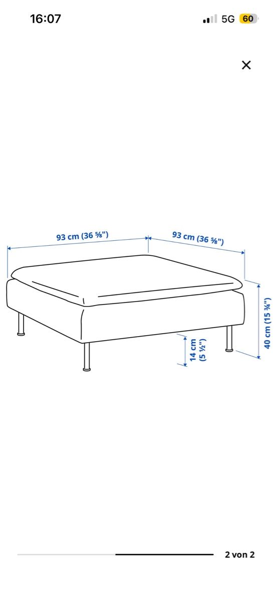 Ikea Divani: Ikea Söderhamn Hocker, Sofa – Nuovo (secondo la descrizione) da Bern venduto da Anja200414 1