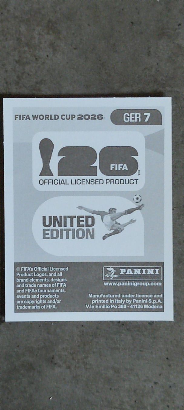 Panini Carte collezionabili: Panini FIFA World Cup 2026 Sticker - GER 7 Waldemar Anton – Nuovo e nell'imballaggio originale da Altstätten SG venduto da Trelli 1