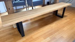 Bank aus Holz & Metal