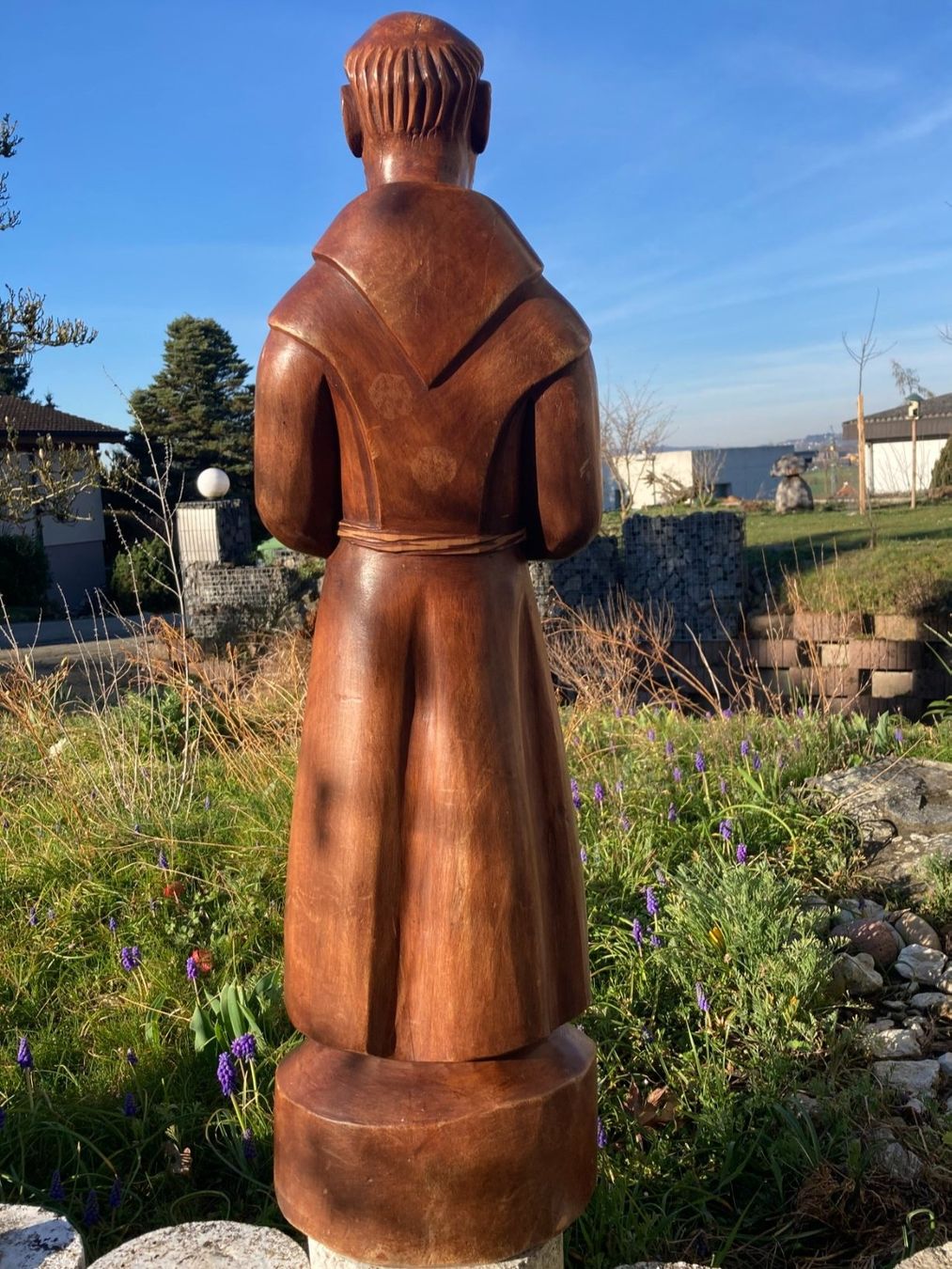 Sculture & Statue: Heiligenfigur Mönch Holz geschnitzt 8.5 Kilogramm – Usato da Subingen venduto da ArtBead 4