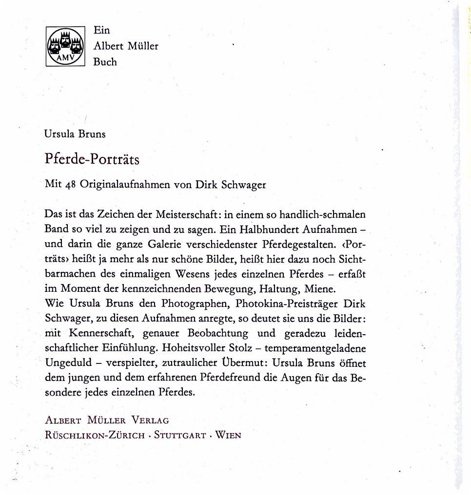 Bücher: Pferde-Porträts – Neu (gemäss Beschreibung) aus Sarnen von Livres 1