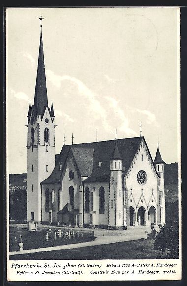 Cartoline postali: AK St. Josephen, an der Pfarrkirche – Usato da Berlin venduto da bartko-reher