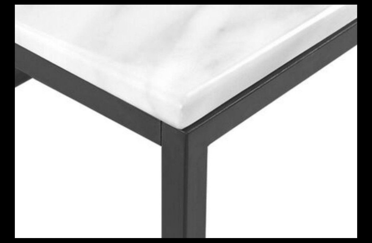 Beliani Tavoli: Couchtisch DELANO Marmor Optik / Schwarz – Usato da St Gallen venduto da Giidi 2