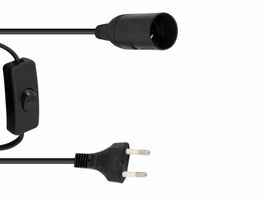 EUROLITE E-14 Fassung Netzkabel Steck...