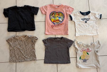 6x T-Shirt Grösse 92