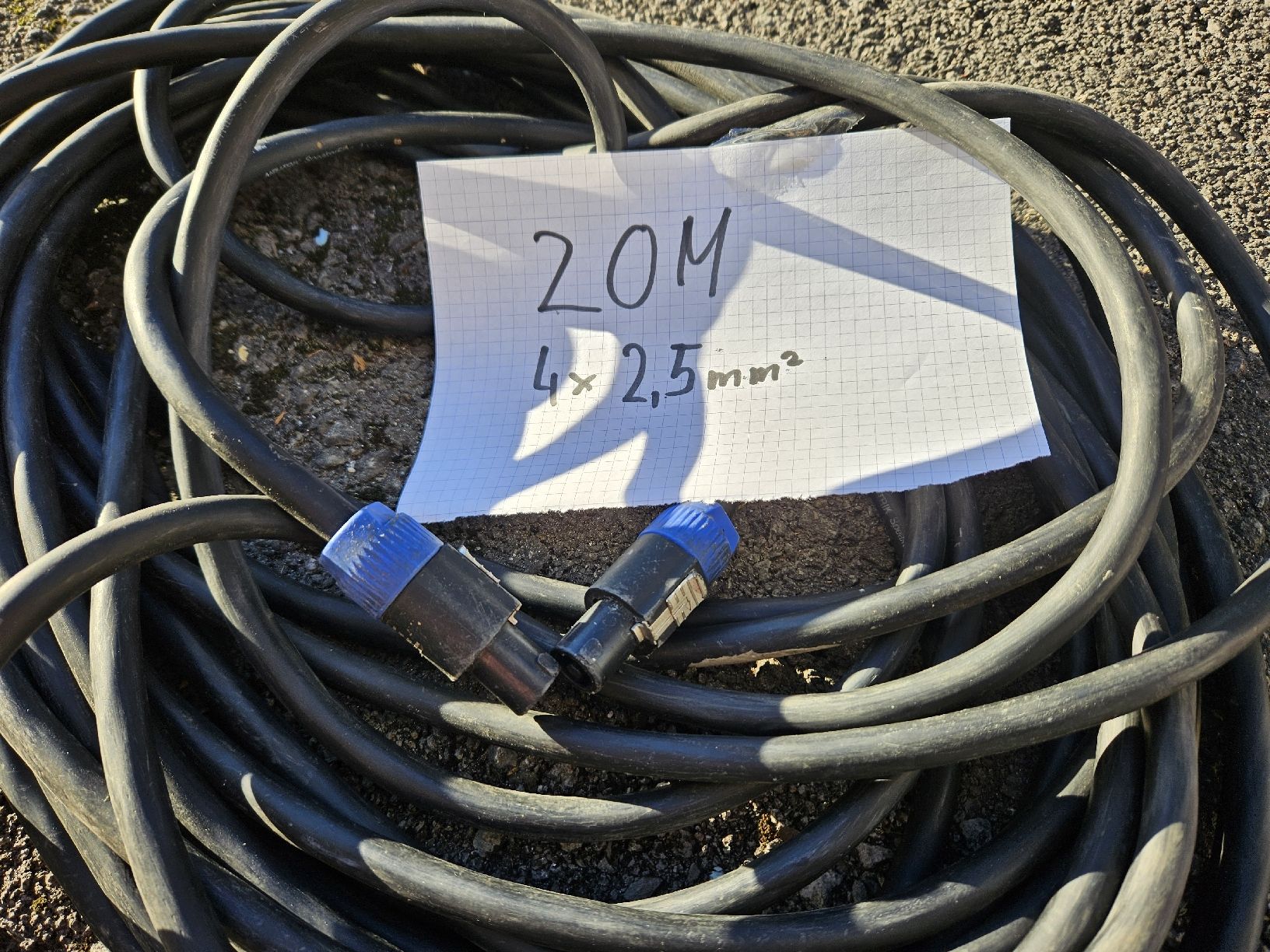 Neutrik Cavi: 20 meter Lautsprecherkabel 4x2,5mm2 – Usato da Diepoldsau venduto da Knochen