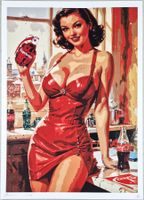 Death NYC Ltd Pop Art Druck " Warhol Coca Cola Pin Up Girl