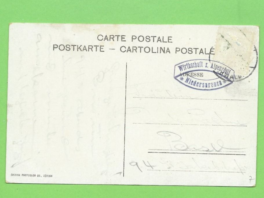 Cartoline postali: Spannorthütte mit gross. Spannort – Usato da Zürich venduto da t24_de 1