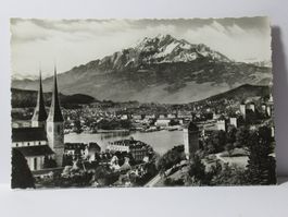Luzern , Museggtürme mit Pilatus