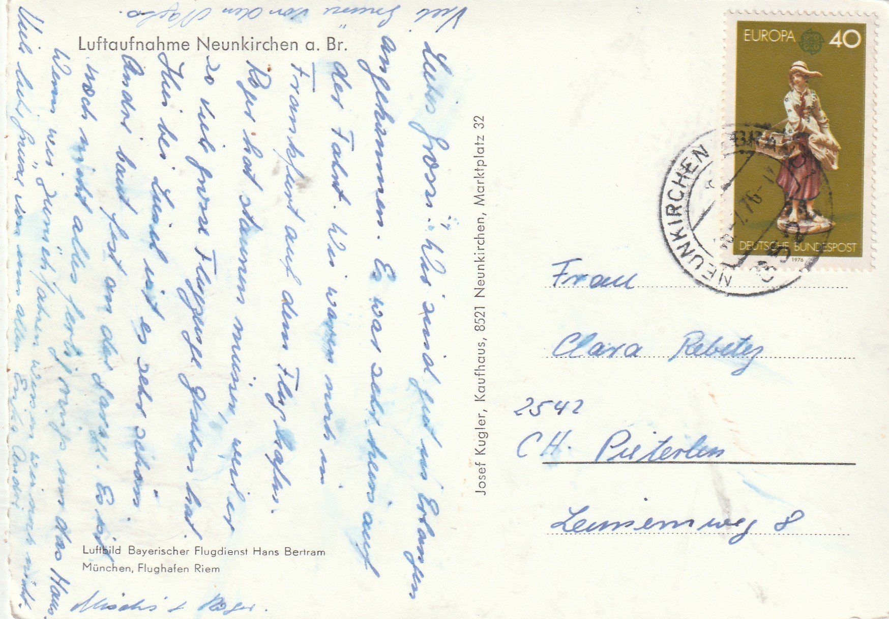 Cartoline postali: Neunkirchen – Usato da Lumbrein venduto da made02 1