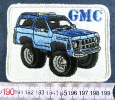 GMC US OFF-ROAD CAR PATCH AUFNÄHER MIT LEIM VINTAGE