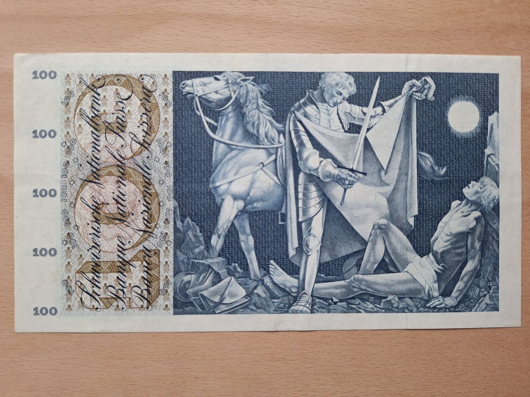 Banconote: Schweizer Banknote 100 Franken, JG 1969 – Usato da Lohn-Ammannsegg venduto da Beo71 1