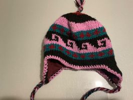 Ungetragene Wintermütze Wollkappe 100% Wolle aus Nepal