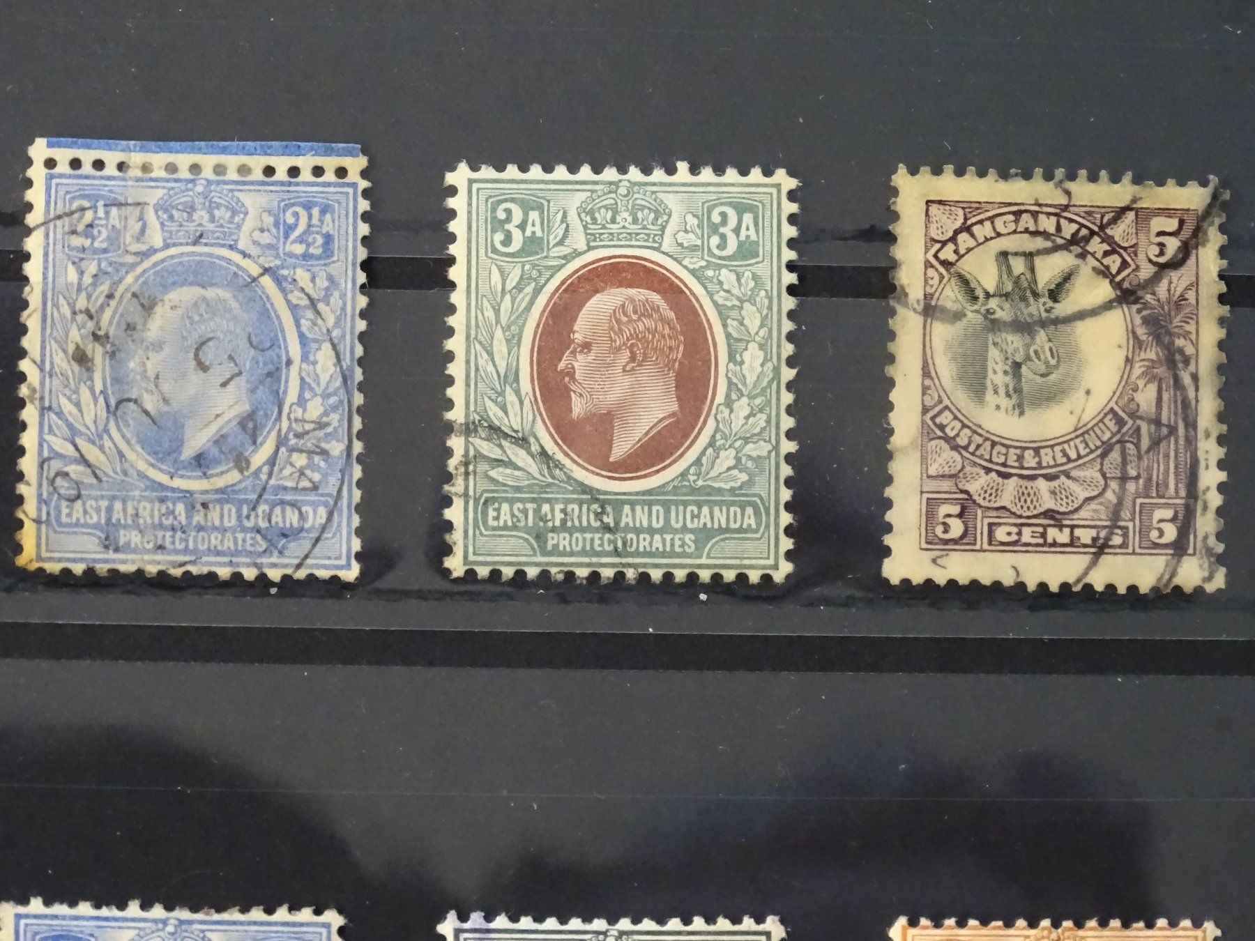 Tutti i francobolli: Britisch-Ostafrika und Uganda Protectorates, 5 Briefmarken – Usato da Schliern b. Köniz venduto da Djbubu 3