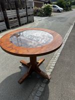Runder Pub Tisch mit Glasplatte/ Stammtisch