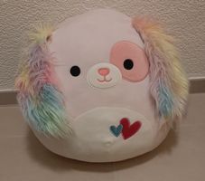 Squishmallows XL 32cm "Hund" Rosa Regenbogen, Kuschlkissen