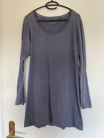NILE Langärmelige graue Tunika Gr. XL