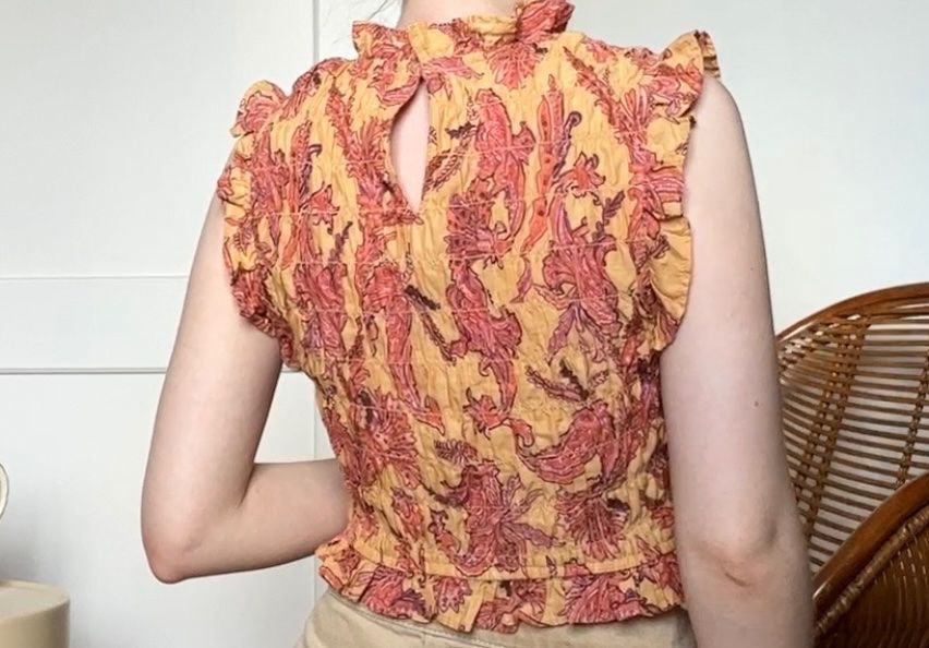Mango Camicette: Orange Paisley Bluse Top 🧡 – Usato da Wallisellen venduto da Miu_ 3
