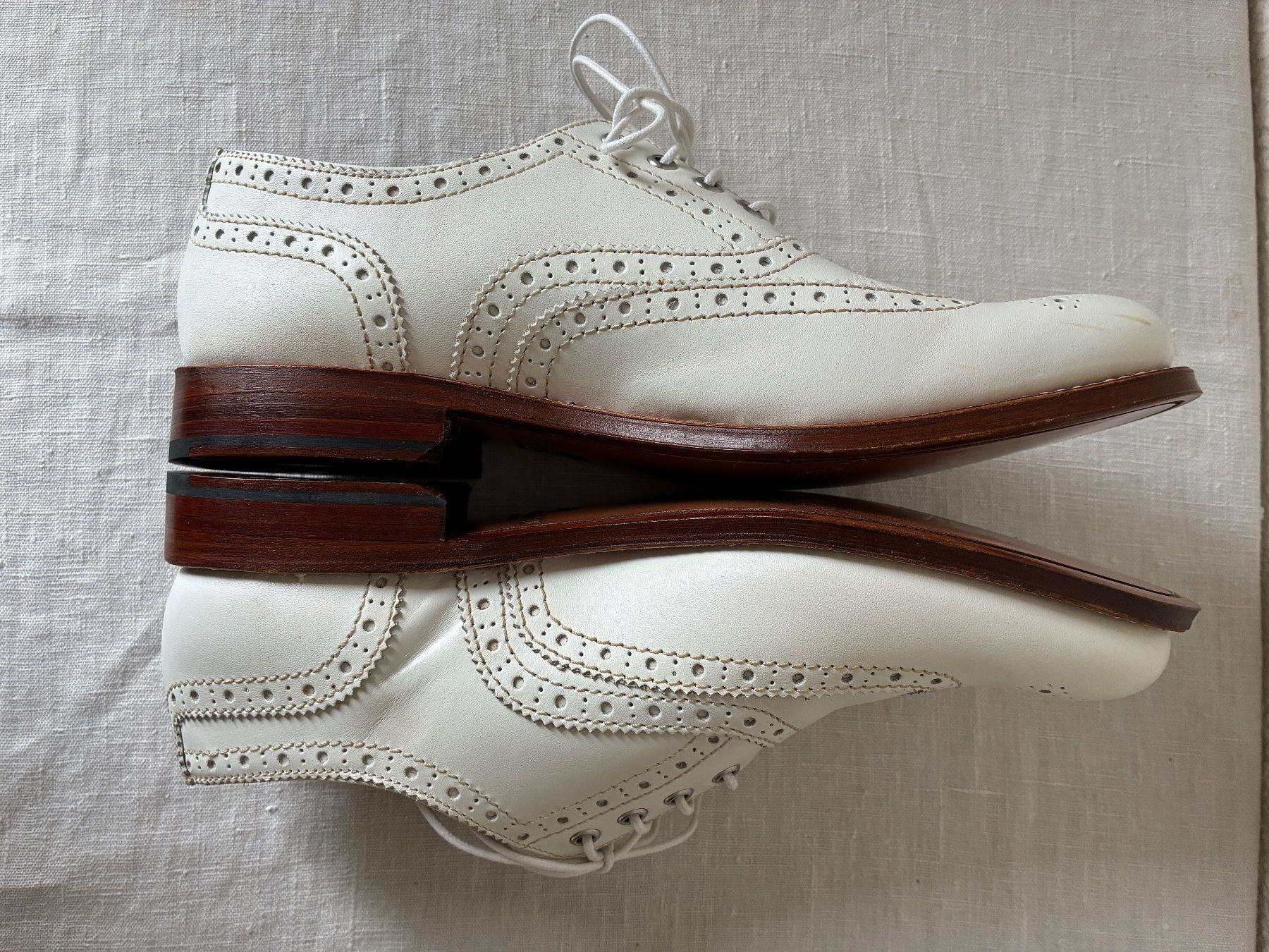 Herrenschuhe: NEUE Engl. Budspester Herren weiss – Gebraucht aus Herzogenbuchsee von filoferro 4