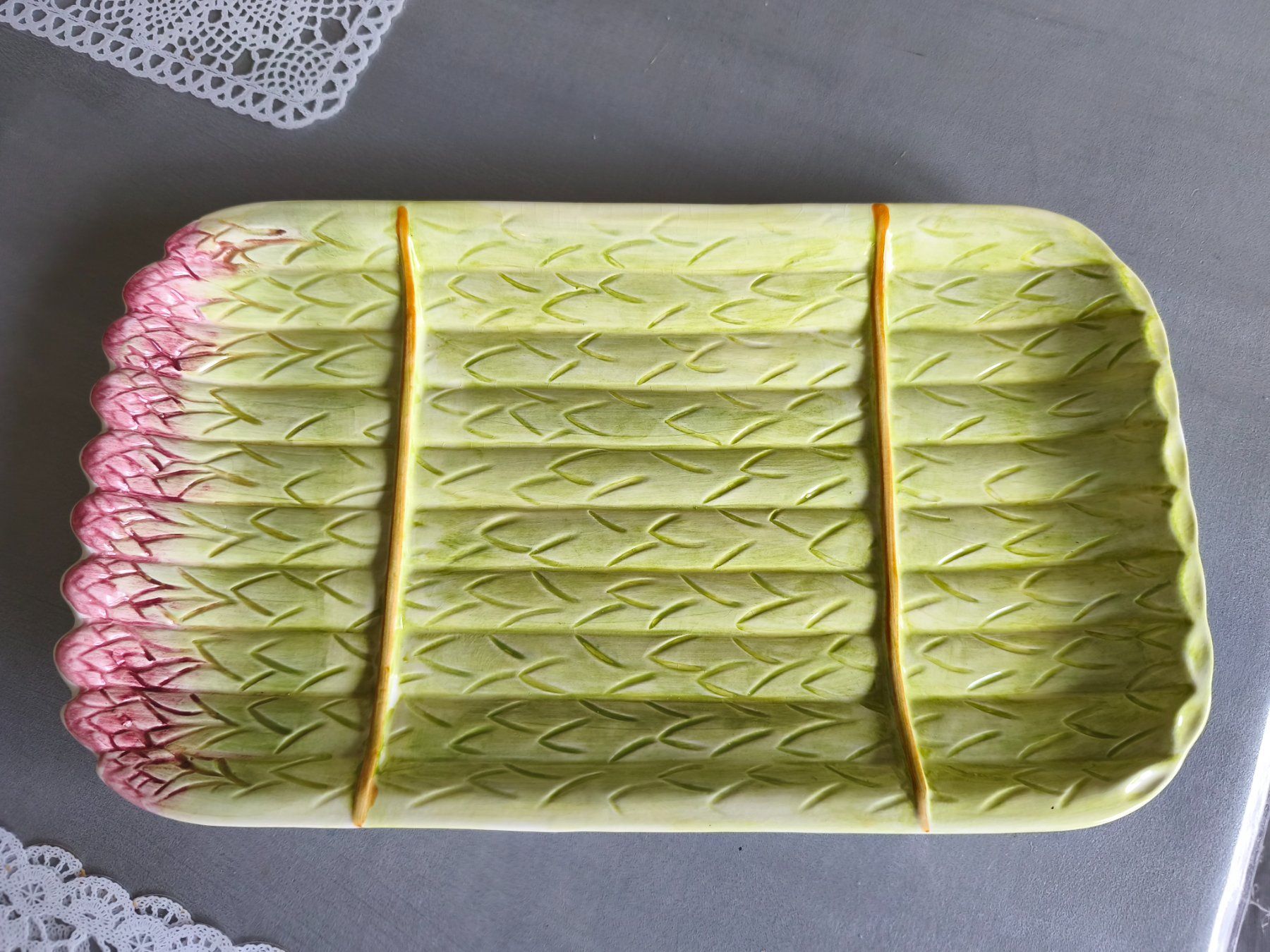Servierplatten: Spargel Platte Keramik – Gebraucht aus Zürich von Jul69