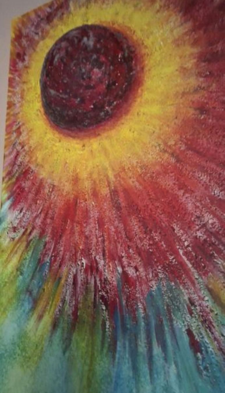 Dipinti: Gemälde Abstrakte Sonnenblume 3D handmade 60×80 – Nuovo (secondo la descrizione) da Riehen venduto da Steinbock1970 3