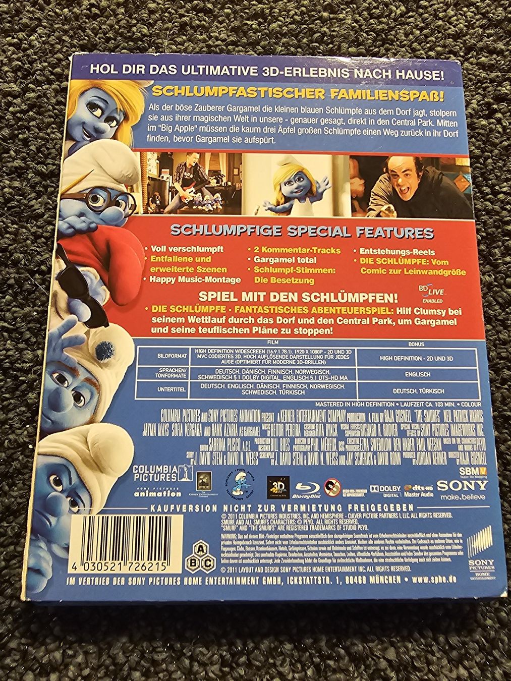 Tous les DVDs: Die Schlumpfe in 3D Blu-ray 3D – D'occasion à Ruswil par jan_bxl5 1