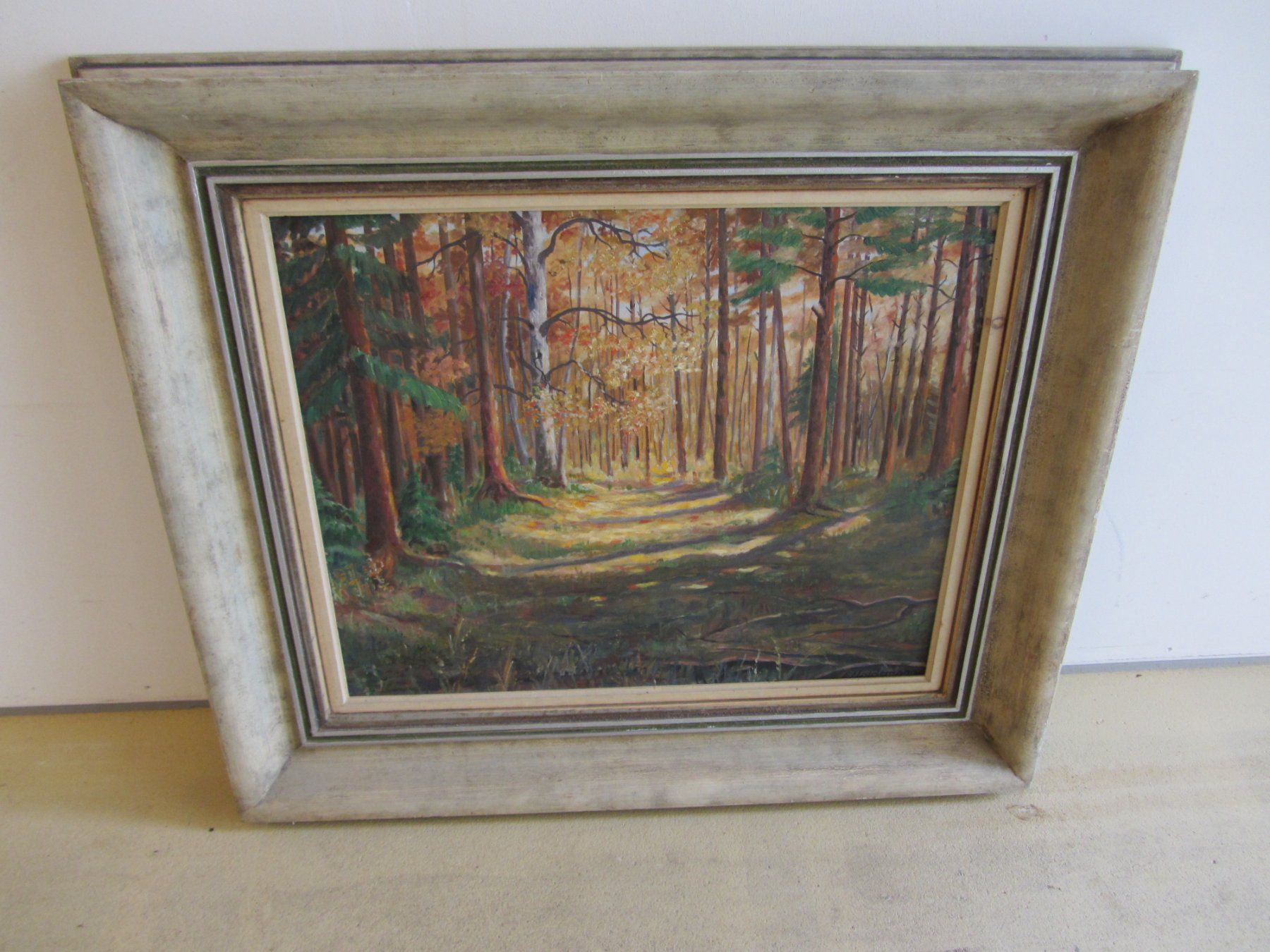 Tableaux: Gemälde ,,Mischwald mit Lichtung,, – D'occasion à Hölstein par niala06