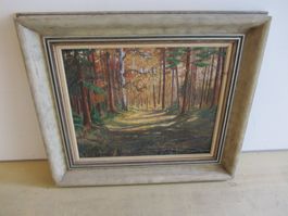 Gemälde ,,Mischwald mit Lichtung,,