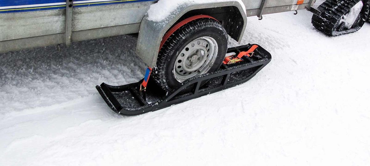 Rimorchi: Adapter für Schlitten-Anhänger – Nuovo (secondo la descrizione) da Unteriberg venduto da Drummer86 1