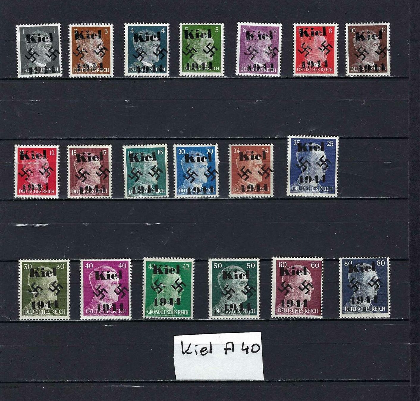 Alle Briefmarken: WKII Lokalausgabe Kiel ** – Neu und originalverpackt aus Altstätten SG von Nandodax