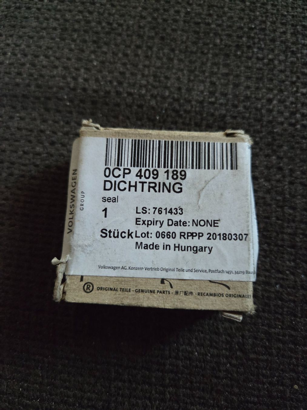 Volkswagen Alle Autoersatzteile: Simmering VW – Neu und originalverpackt aus frümsen von Sailem 1