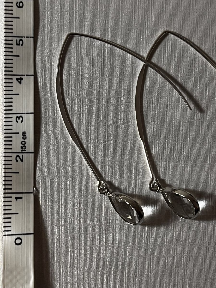 Ohrringe & -stecker: Boucles argentées avec cabochon transparent – Neu (gemäss Beschreibung) aus Genève von ct_fqr8 1