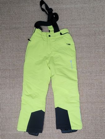Trevolution Skihose mit Trägern, neongelb, Grösse 128