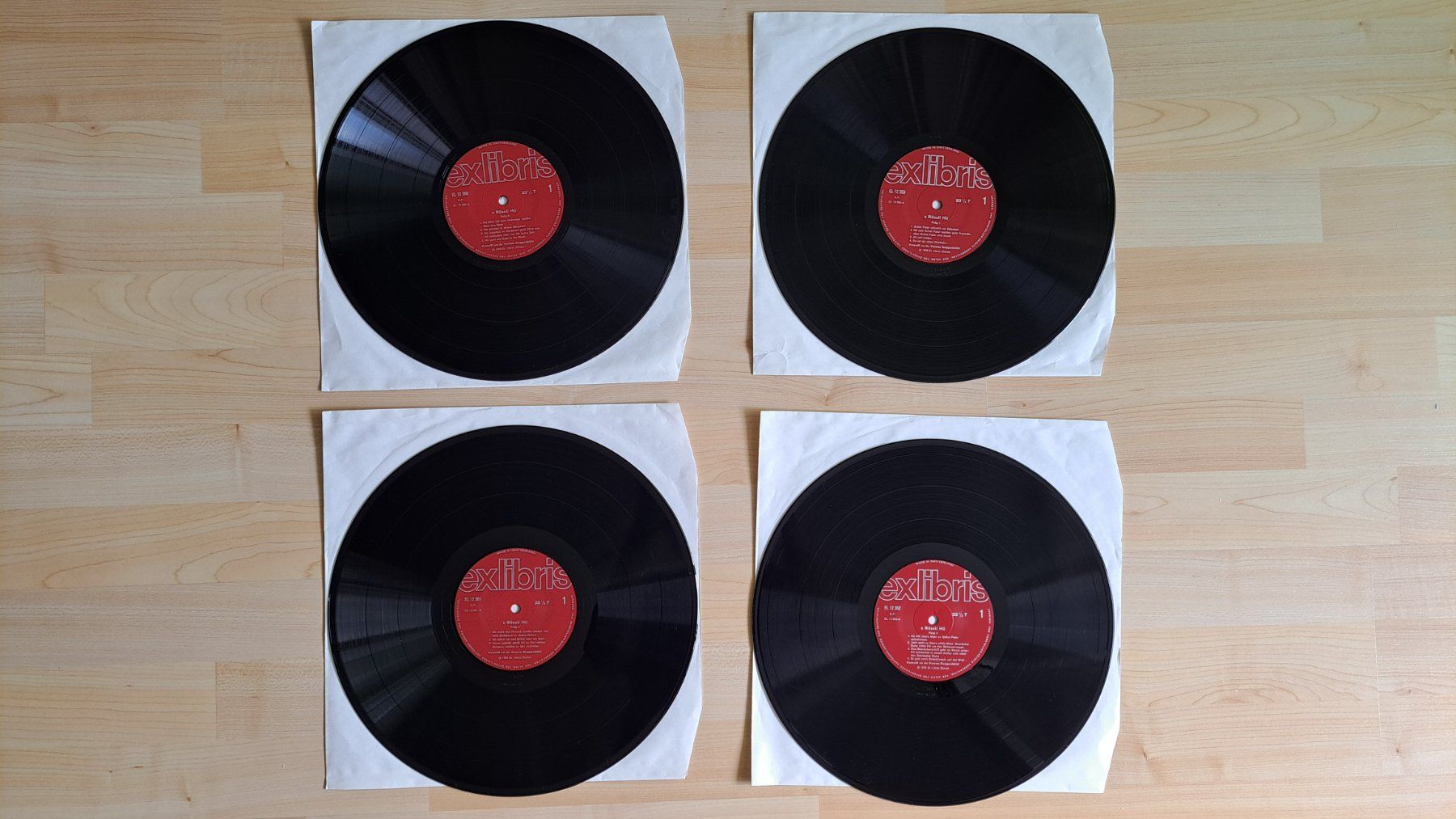 Dischi in vinile: 4 LP - "S'RÖSSLI HÜ"  - in Karton Box -  ExLibris 1978 – Usato da Affoltern am Albis venduto da saminou01 1