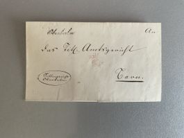 Historischer Brief mit Wachssiegel Bern 1845 original