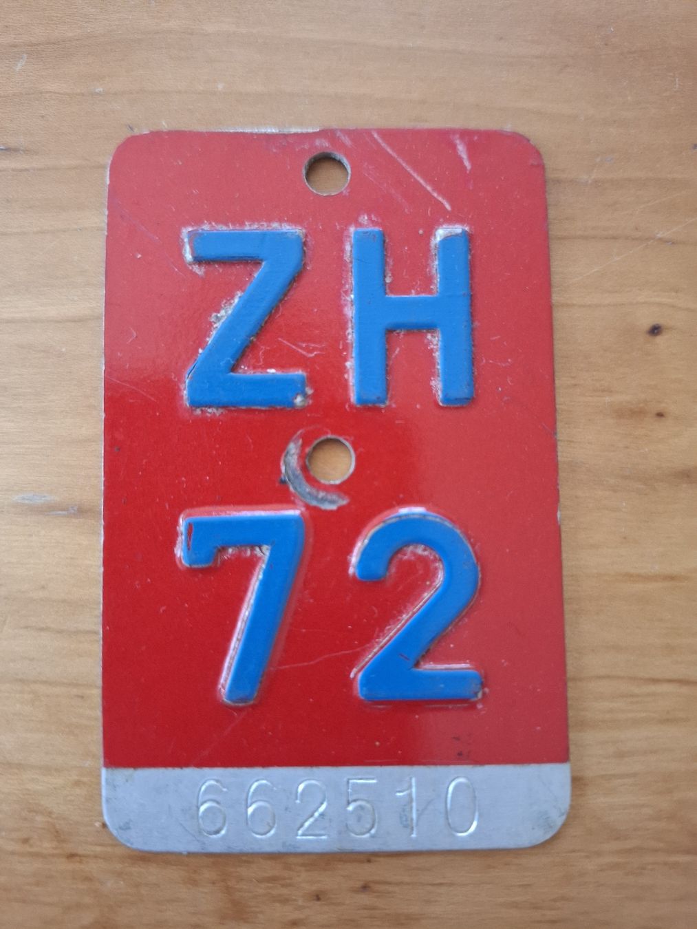 Insegne: Alte Velonummern 1970, 72, 75, 77, 78 – Usato da Winterthur venduto da plattenblitz 2