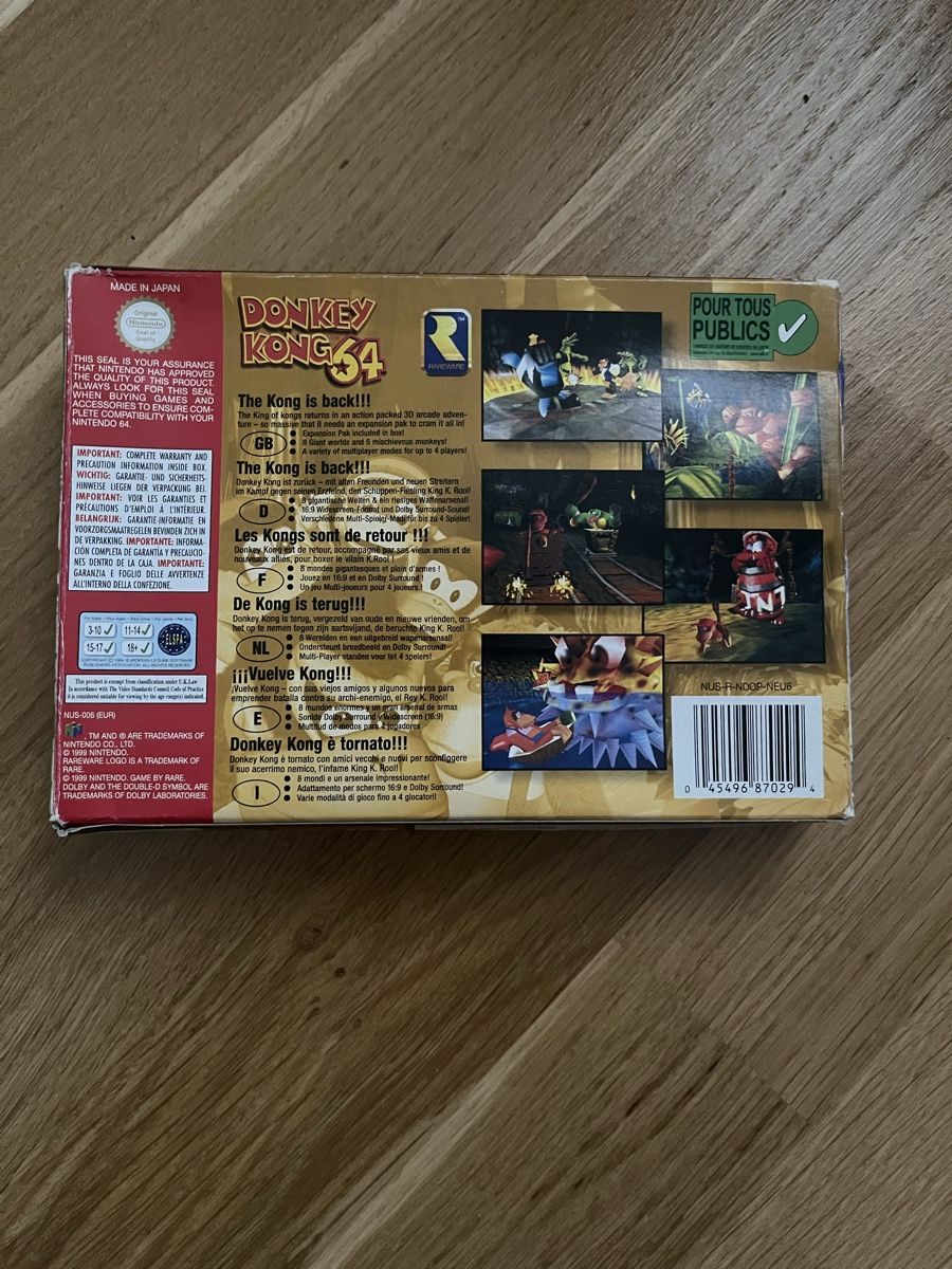 Nintendo Giochi: N64 Donkey Kong OVP – Usato da Allschwil venduto da shetpilzlidra 1