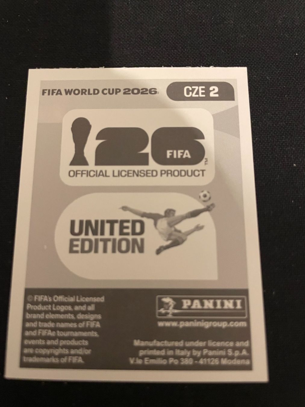 Panini Carte collezionabili: FIFA WM 2026 Sticker CZE 2 – Usato da Fahrwangen venduto da Venez 1
