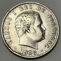 500 Reis - Charles I - Portugal - 1908