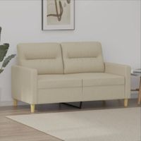 2-er Sofa Creme 120cm Kunstleder NEU!